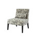 Lila Floral Fabric Slipper Chair