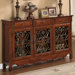 Three Door Scroll Console Table