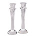 Crystal and Glass Candlestick (Set of 2)