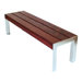 Etra Large Wood and Metal Picnic Bench