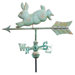 Cottage Weathervane Rabbit in Blue Verde
