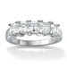 Platinum/Silver Princess-Cut Cubic Zirconia Ring