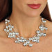Silvertone Beaded Necklace
