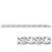 8" Silvertone Men's Cubic Zirconia Bracelet