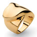 Gold Plated Free-Form Foldover Ring