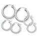 Sterling Silver Hoop Earrings Set of 3