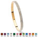 Gold Plated Double-Row Birthstone Bracelet