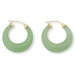 Jade 14K Gold Hoop Earrings