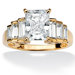 Cubic Zirconia Step Ring