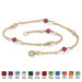 Birthstone Beaded Ankle Bracelet