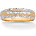 Men's 10k Gold Single Diamond Wedding Band