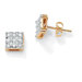 Diamond Square-Shaped Earrings