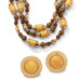 Brown Beaded Jewelry Set