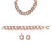3 Piece Curb Link Chain Set