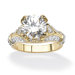 Round Cubic Zirconia Ring
