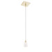 1 Light Square Canopy Pendant
