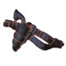 Curiosities Gunbelt Pull in Distressed Black with Terra Cotta