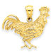 14k Rooster Pendant