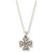 Silver-tone Celtic Trinity Cross Necklace