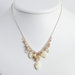 MOP White Pink Cult. Pearl Peach Crystal Necklace 16 Inch- Lobster Claw