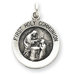 Sterling Silver Antiqued First Holy Communion Medal Pendant