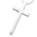 Sterling Silver Cross Necklace - 17 Inch- Lobster Claw