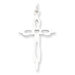Sterling Silver Laser Designed Cross Pendant