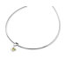 Sterling Silver Lemon Quartz and Diamond Slide Necklace