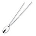Sterling Silver Onyx and Diamond PendantNecklace