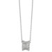 Sterling Silver Rhodium Plated 18 InchFancy Necklace