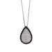 Sterling Silver CZ Rhodium Plated Micro Pave Pendant- 18 Inch