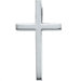 14k White Gold Cross Pendant21.75x12.5