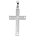 14k White Gold Cross Pendant22x14mm