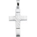 14k White Gold Cross Pendant24.25x16