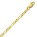 14k Yellow Gold Figaro Chain Anklet