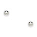 14k White Gold Ball Shape Screwback Earrings