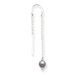 Sterling Silver Grey Cultured Pearl Threader Earrings