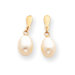 14k Cultured Pearl Drop Earrings