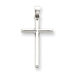 14k White Gold Cross Pendant