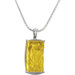 Sterling Silver PendantWith Green Gold Quartz 28x16mm