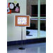 Single Pedestal Bulletin Board