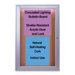 Bulletin Board,w/Concealed Light,Cork Surface,1-Door,2'x3'