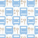 Things That Go - Bus Stop Stretched Wall Art