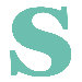 Letter - Lower Case 's'  Stretched Wall Art