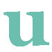 Letter - Lower Case 'u' Stretched Wall Art