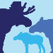 Animal - Moose Stretched Wall Art