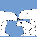 Animal - Polar Bears Stretched Wall Art