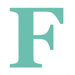 Letter - Upper Case 'F' Stretched Wall Art