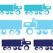 Things That Go - Trucks Stretched Wall Art