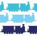 Things That Go - Trains Stretched Wall Art